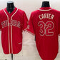 Texas Rangers #32 Evan Carter Red 2026 City Connect Stadium Stitched Baseball Jersey