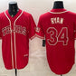 Texas Rangers #34 Nolan Ryan Red 2026 City Connect Stadium Stitched Baseball Jersey