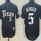 Texas Rangers #5 Corey Seager Black Gothic Mexico 2025 Vapor Premier Limited Jersey