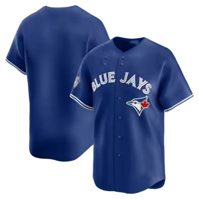 Toronto Blue Jays Blank Royal 50 Seasons Patch Stitched Baseball Jersey