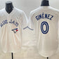 Toronto Blue Jays #0 Andrés Giménez White 2025 Cool Base Stitched Baseball Jersey