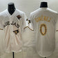 Toronto Blue Jays #0 Andres Gimenez White Gold 2025 American League Champions Limited Stitched Baseball Jersey