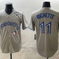 Toronto Blue Jays #11 Bo Bichette Gray 2025 World Series Home Cool Base Stitched Baseball Jersey