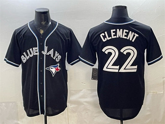 Toronto Blue Jays #22 Ernie Clement 2026 Fashion Replica Black Out Stitched Baseball Jersey