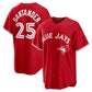 Toronto Blue Jays #25 Anthony Santander Red Canada Day Replica Stitched Baseball Jersey
