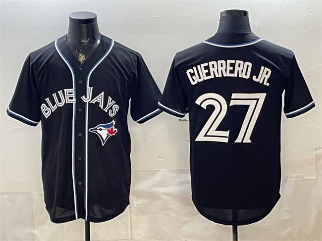 Toronto Blue Jays #27 Vladimir Guerrero Jr. 2026 Fashion Replica Black Out Stitched Baseball Jersey