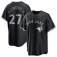Toronto Blue Jays #27 Vladimir Guerrero Jr. Black Lights Out Limited Stitched Baseball Jersey