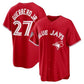 Toronto Blue Jays #27 Vladimir Guerrero Jr. Red 50th Anniversary Alternate Limited Baseball Jersey