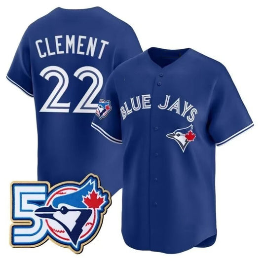 Toronto Blue Jays #27 Vladimir Guerrero Jr. Royal 50th Anniversary Alternate Limited Baseball Jersey