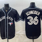Toronto Blue Jays #36 Davis Schneider 2026 Fashion Replica Black Out Stitched Baseball Jersey