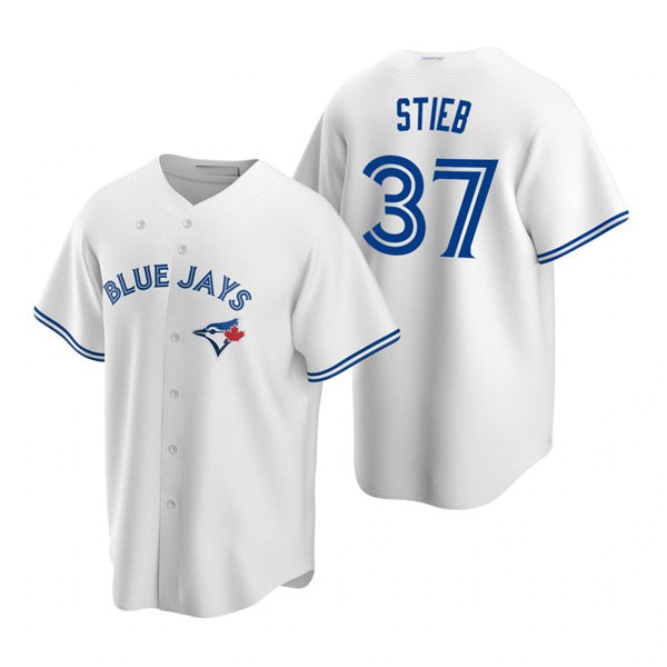 Toronto Blue Jays #37 Dave Stieb Stitched White Home Baseball Jersey
