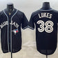 Toronto Blue Jays #38 Nathan Lukes 2026 Fashion Replica Black Out Stitched Baseball Jersey