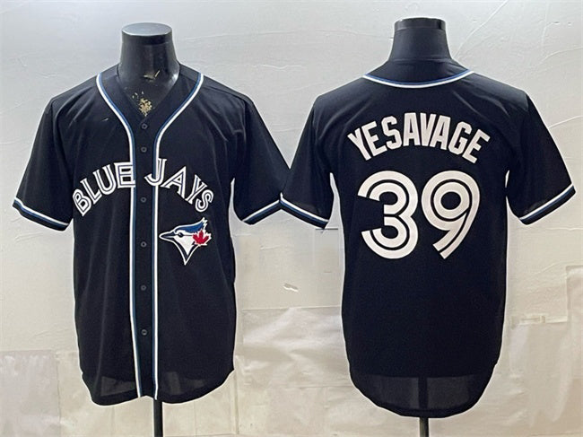 Toronto Blue Jays #39 Trey Yesavage 2026 Fashion Replica Black Out Stitched Baseball Jersey