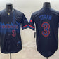 Toronto Blue Jays #3 Myles Straw Navy 2024 City Connect Limited Stitched Baseball Jersey