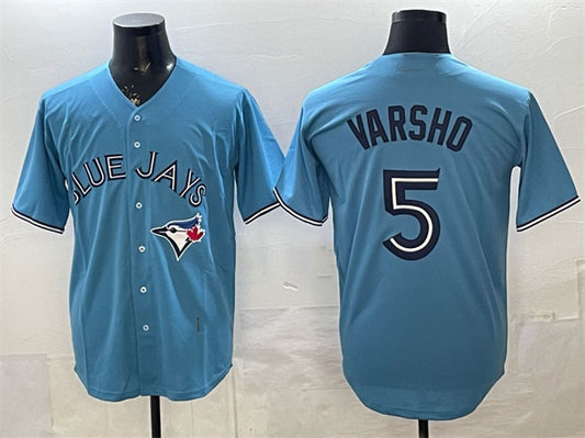 Toronto Blue Jays #5 Daulton Varsho Light Blue 2025 Cool Base Stitched Baseball Jersey