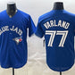 Toronto Blue Jays #77 Louis Varland Royal 2025 Limited Stitched Baseball Jersey