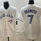 Toronto Blue Jays #7 Kazuma Okamoto White 2025 Cool Base Stitched Baseball Jersey