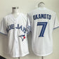 Toronto Blue Jays #7 Kazuma Okamoto White Home Limited Stitched Baseball Jersey