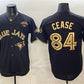 Toronto Blue Jays #84 Dylan Cease Black Gold 2025 American League Champions Limited Stitched Baseball Jersey