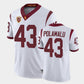 U.Trojans #43 Troy Polamalu Football Jersey White Stitched American College Jerseys