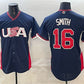 USA Baseball #16 Will Smith Navy 2026 World Baseball Classic Road Stadium Stitched Baseball Jersey