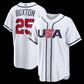 USA Baseball #25 Byron Buxton 2026 World Baseball Classic Home Stadium Jersey - White Baseball Jersey Puhics