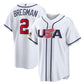 USA Baseball #2 Alex Bregman 2026 World Baseball Classic Home Stadium Jersey - White Baseball Jersey Puhics