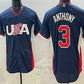 USA Baseball #3 Roman Anthony Navy 2026 World Baseball Classic Cool Base Stitched Baseball Jersey