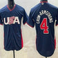 USA Baseball #4 Pete Crow-Armstrong Navy 2026 World Baseball Classic Cool Base Stitched Baseball Jersey