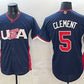 USA Baseball #5 Ernie Clement Navy 2026 World Baseball Classic Road Stadium Stitched Baseball Jersey