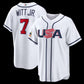 USA Baseball #7 Bobby Witt Jr. 2026 World Baseball Classic Home Stadium Jersey - White Baseball Jersey Puhics