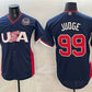 USA Baseball #99 Aaron Judge Navy 2026 World Baseball Classic United States 250th Anniversary Patch Road Stadium Stitched Baseball Jersey