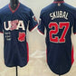 USA Undefeated #27 Tarik Skubal Navy 2026 World Baseball Classic Cool Base Stitched Baseball Jersey