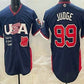 USA Undefeated #99 Aaron Judge Navy 2026 World Baseball Classic Cool Base Stitched Baseball Jersey