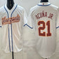 Venezuela Baseball #21 Ronald Acuna Jr White 2026 World Baseball Classic Cool Base Stitched Baseball Jersey