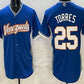Venezuela Baseball #25 Gleyber Torres Blue 2026 World Baseball Classic Cool Base Stitched Baseball Jersey