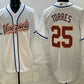 Venezuela Baseball #25 Gleyber Torres White 2026 World Baseball Classic Cool Base Stitched Baseball Jersey