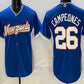 Venezuela Baseball #26 Campeones Blue 2026 World Baseball Classic Cool Base Stitched Baseball Jersey