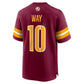 W.Commanders #10 Tress Way Burgundy Game Stitched American Football Jerseys