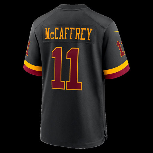 W.Commanders #11 Luke McCaffrey Black Hail Raiser Alternate Game Stitched Football American Jersey