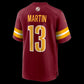 W.Commanders #13 Tay Martin Burgundy Team Game Stitched American Football Jerseys