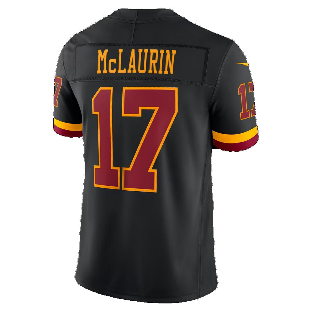 W.Commanders #17 Terry McLaurin Black Alternate Vapor F.U.S.E. Stitched Limited Football Jersey
