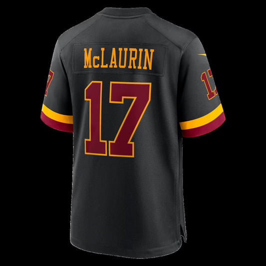 W.Commanders #17 Terry McLaurin Black Hail Raiser Alternate Game Stitched Football American Jersey