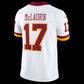 W.Commanders #17 Terry McLaurin White Super Bowl Era Vapor F.U.S.E. Sewn Down Limited Stitched Football American Jersey