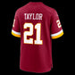 W.Commanders #21 Sean Taylor Burgundy Retired Player Game Stitched Football American Jersey