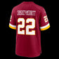 W.Commanders #22 Jacory Croskey-Merritt Burgundy Game Stitched Football American Jersey