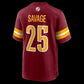 W.Commanders #25 Darnell Savage Burgundy Team Game Stitched American Football Jerseys