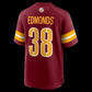 W.Commanders #38 Chase Edmonds Burgundy Team Game Stitched American Football Jerseys