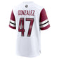W.Commanders #47 Zane Gonzalez White Game Stitched American Football Jerseys