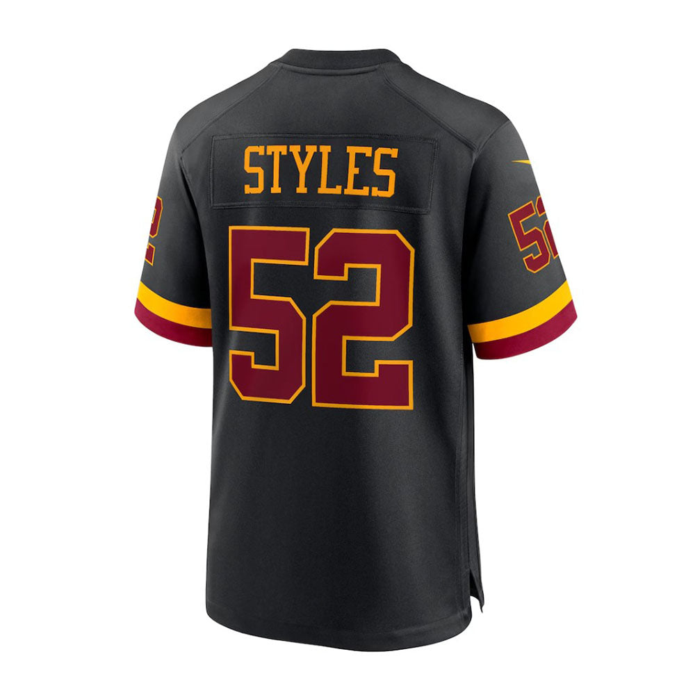 W.Commanders #52 Sonny Styles Black Game Stitched American Football Jersey
